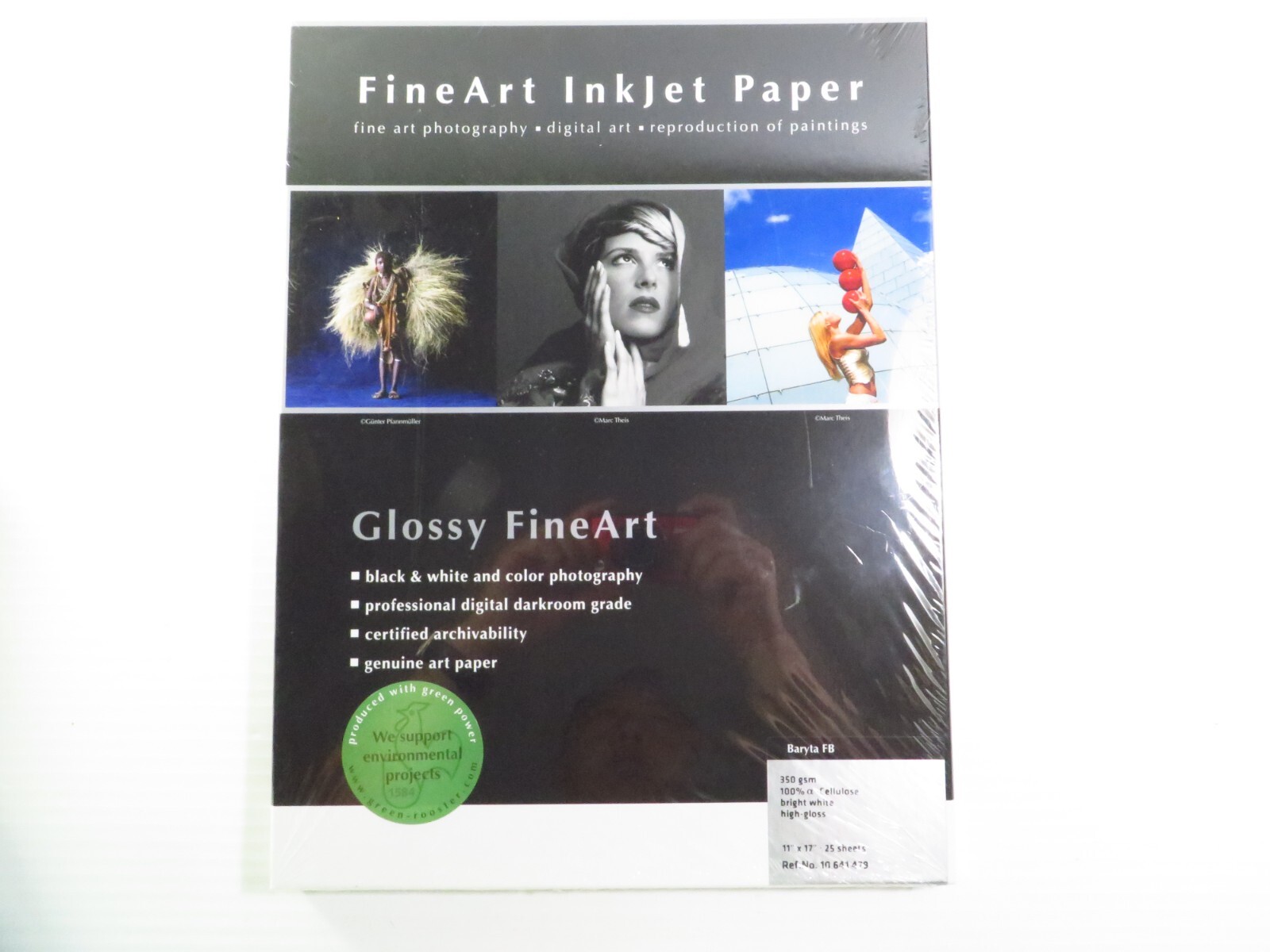 Hahnemuhle Photo Rag Baryta, 350 gsm, 11″x17″, 25 Sheets, Fine Art Inkjet Paper