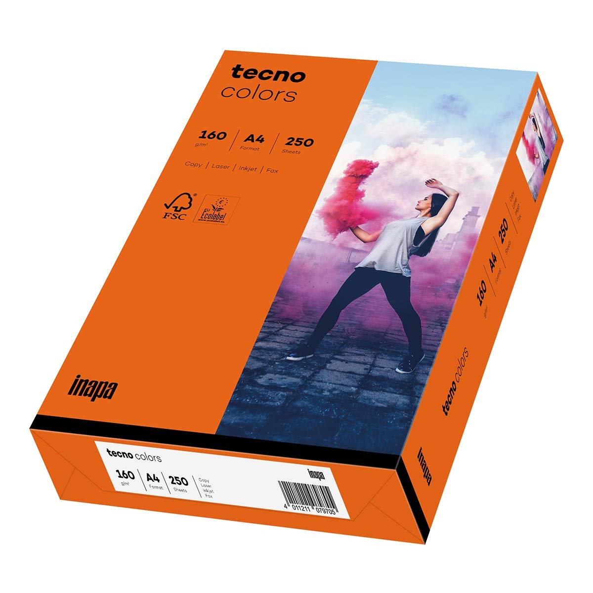 Coloured Printer Paper, Colourful Paper Tecno Colors 160gsm, A4, 250 Sheets, i…