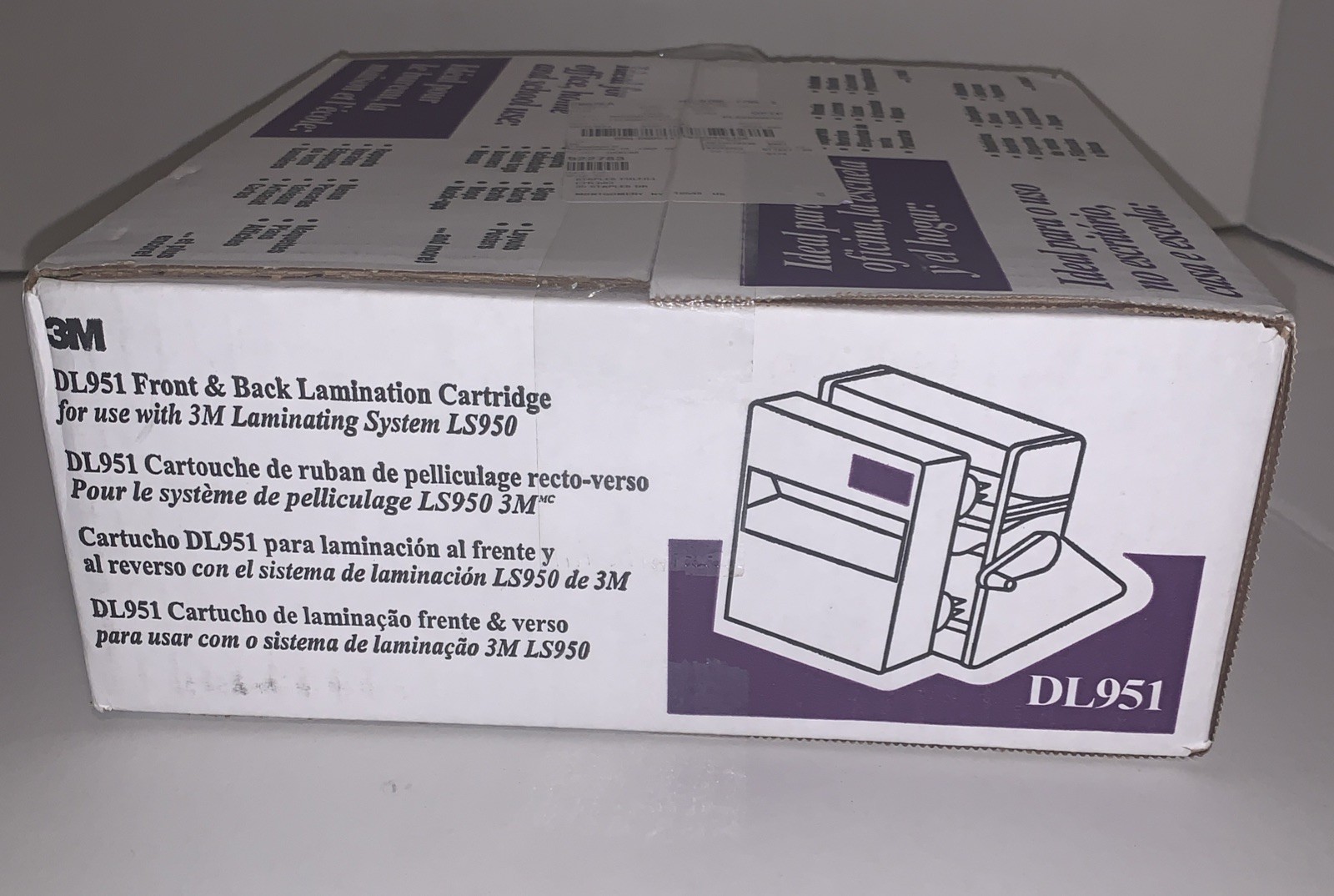 3M DL951 Front & Back Lamination Cartridge-Use with 3M Laminating System LS950