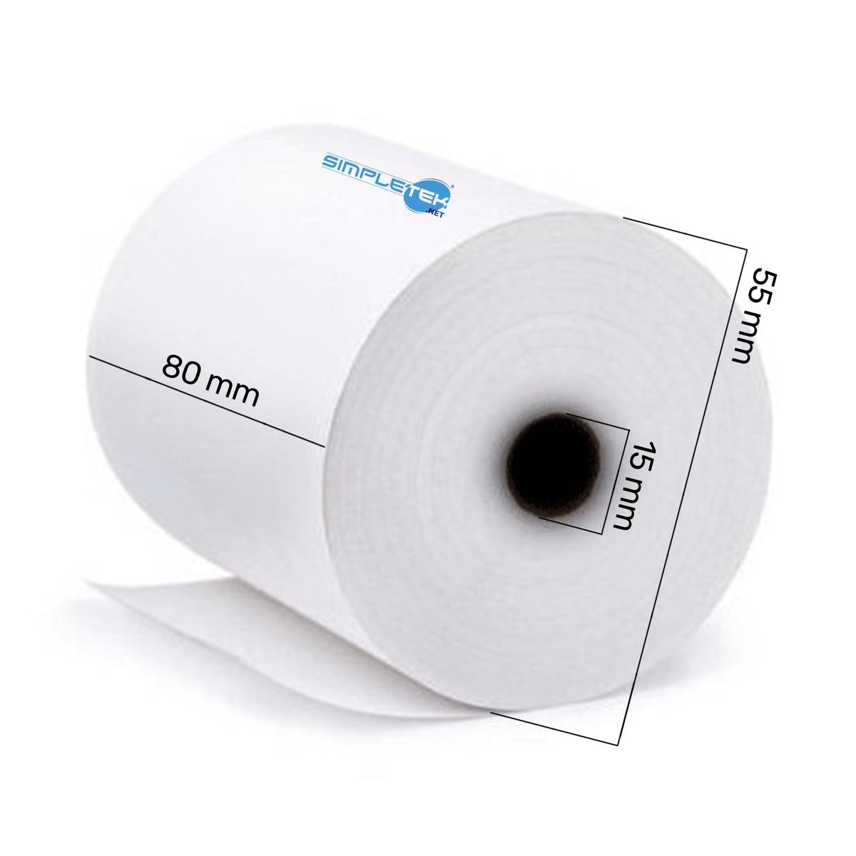 Thermal Printer Receipt Paper Roll 80Mm 55Mm Outer 15Mm Inner