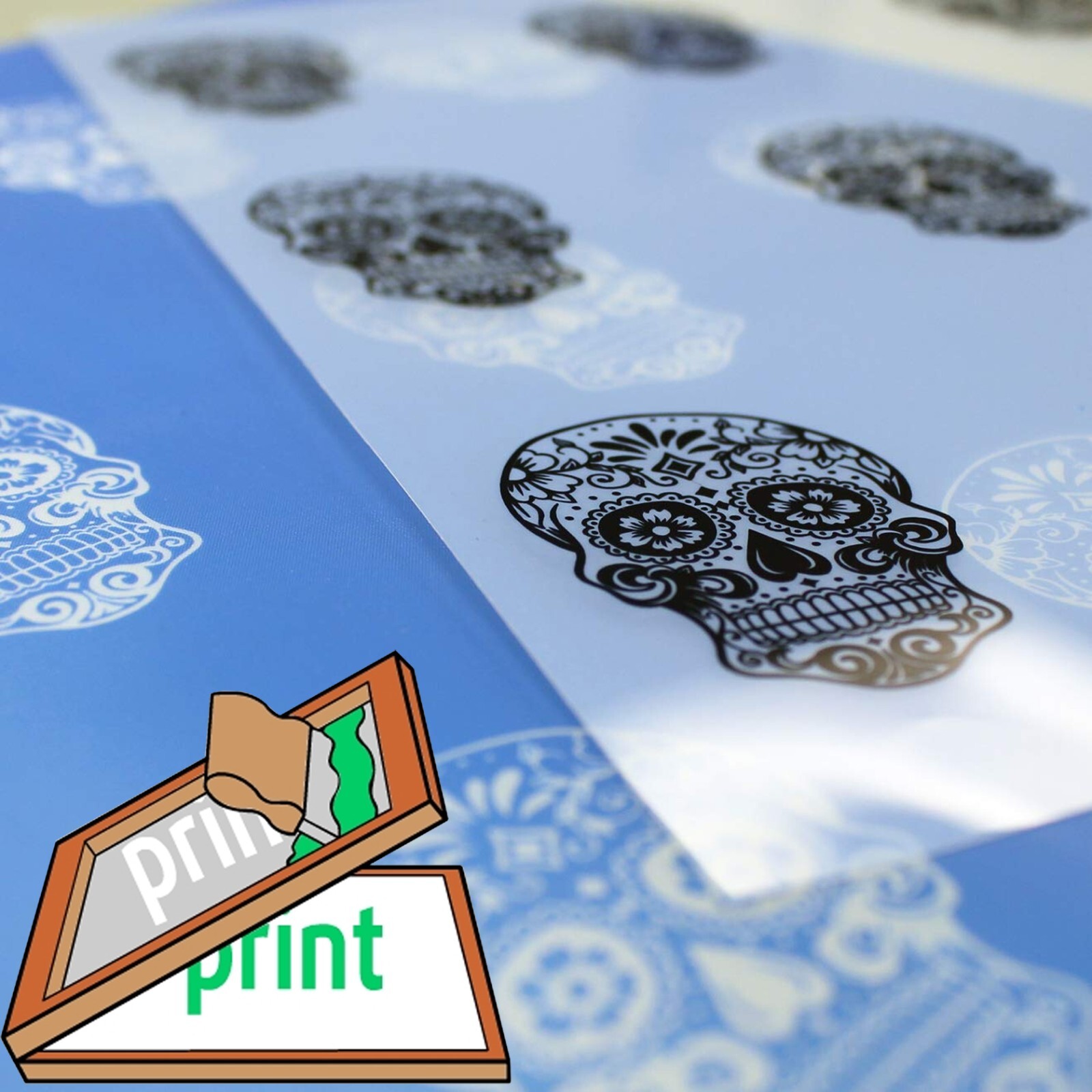 11″ x 17″，100 Sheets，Silk Screen Printing Milky Transparency Laser Printer Film