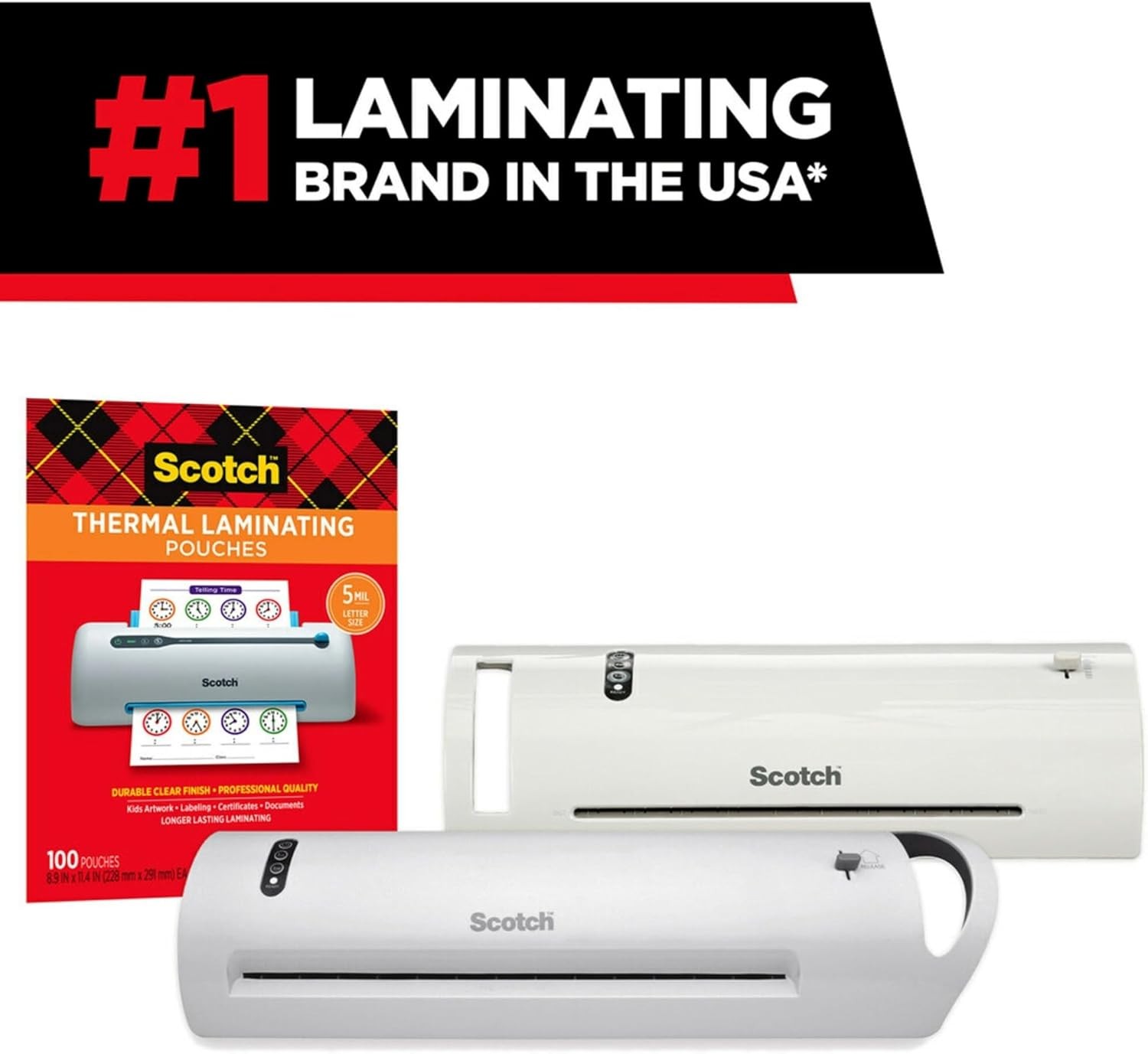 Thermal Laminating Pouches, 5 Mil Thick for Extra Protection, 2.32 x