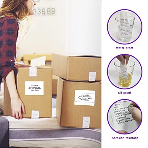12 Rolls 4″ x 3″ Direct Thermal Labels for 4″x 3″(12 Rolls-6000 Labels)