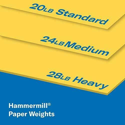 Hammermill Colored Paper 20 lb Goldenrod Printer Paper 8.5 x 11-1 Ream 500 Sh…