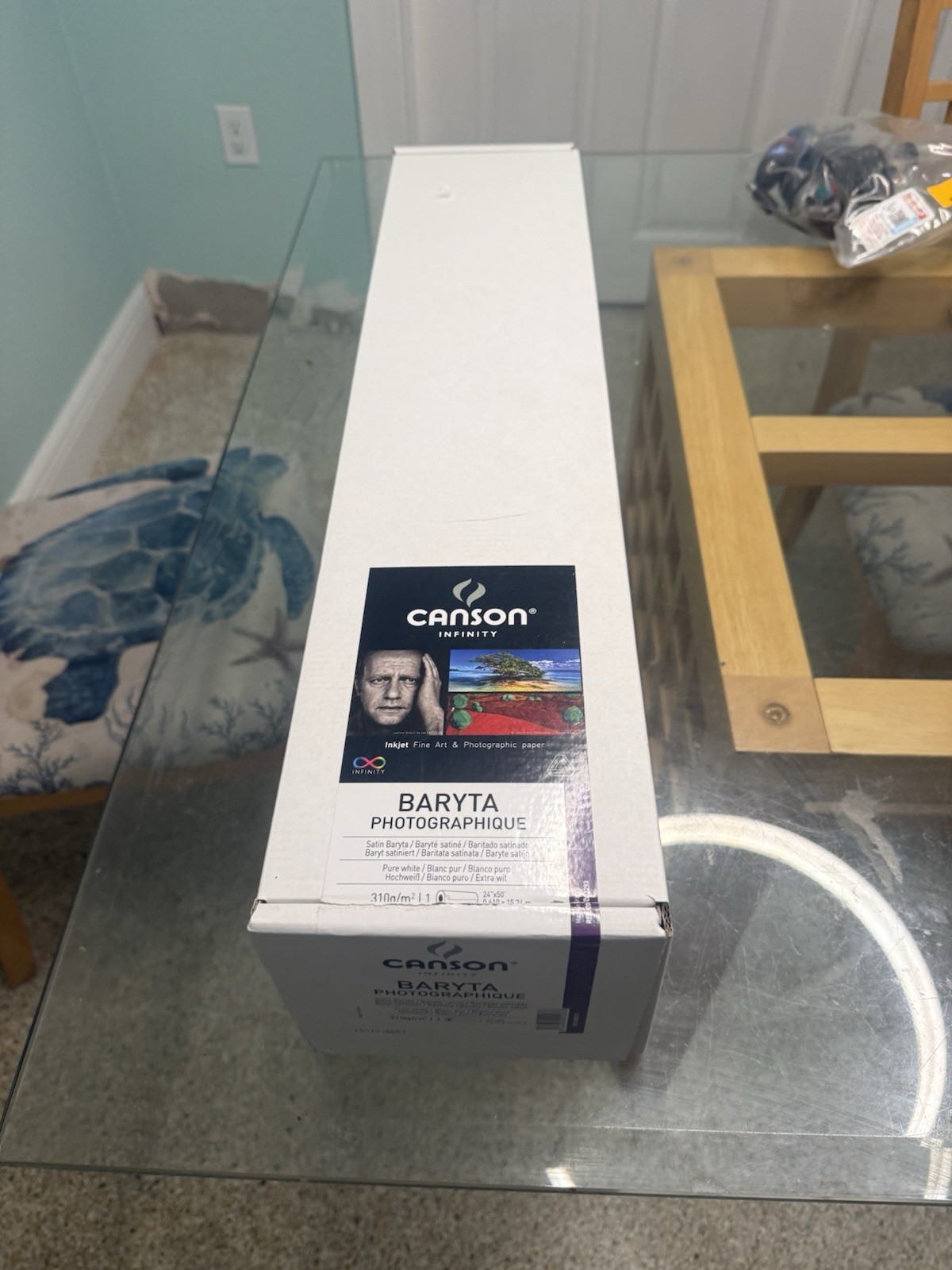 Canson Infinity Baryta Photographique, pure white, Satin Baryta, 24″ X 50″ 310g