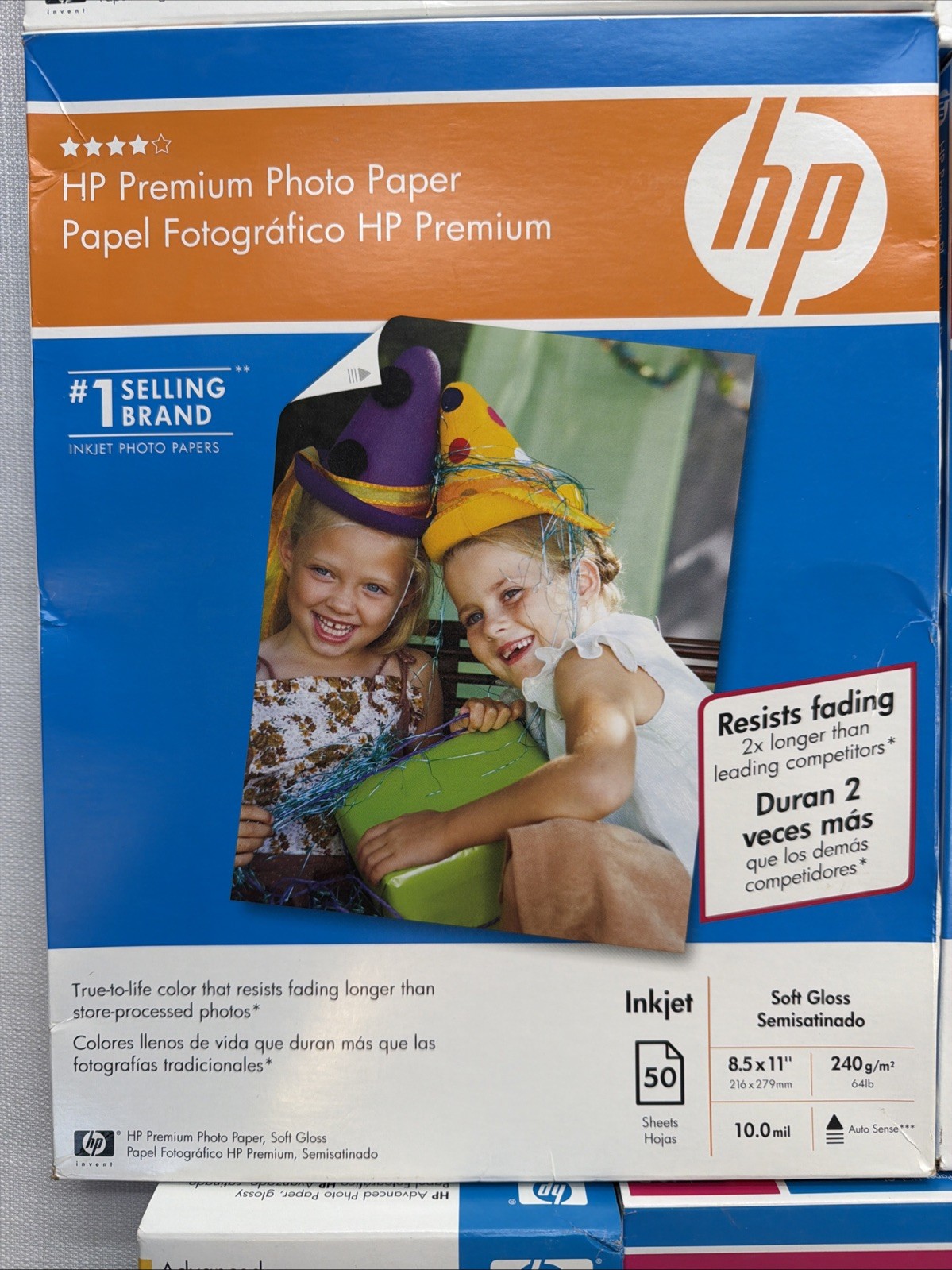 Genuine HP Premium Plus Photo Paper LOT Sheets New 4×6 5×7 8.5×11 LOT of 7 Boxes