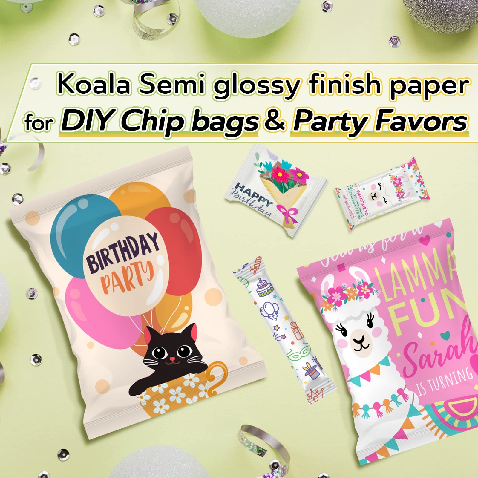 100 Sheets 8.5×11 Inch Koala Thin SemiGlossy Inkjet Photo Paper 6Mil 30LB