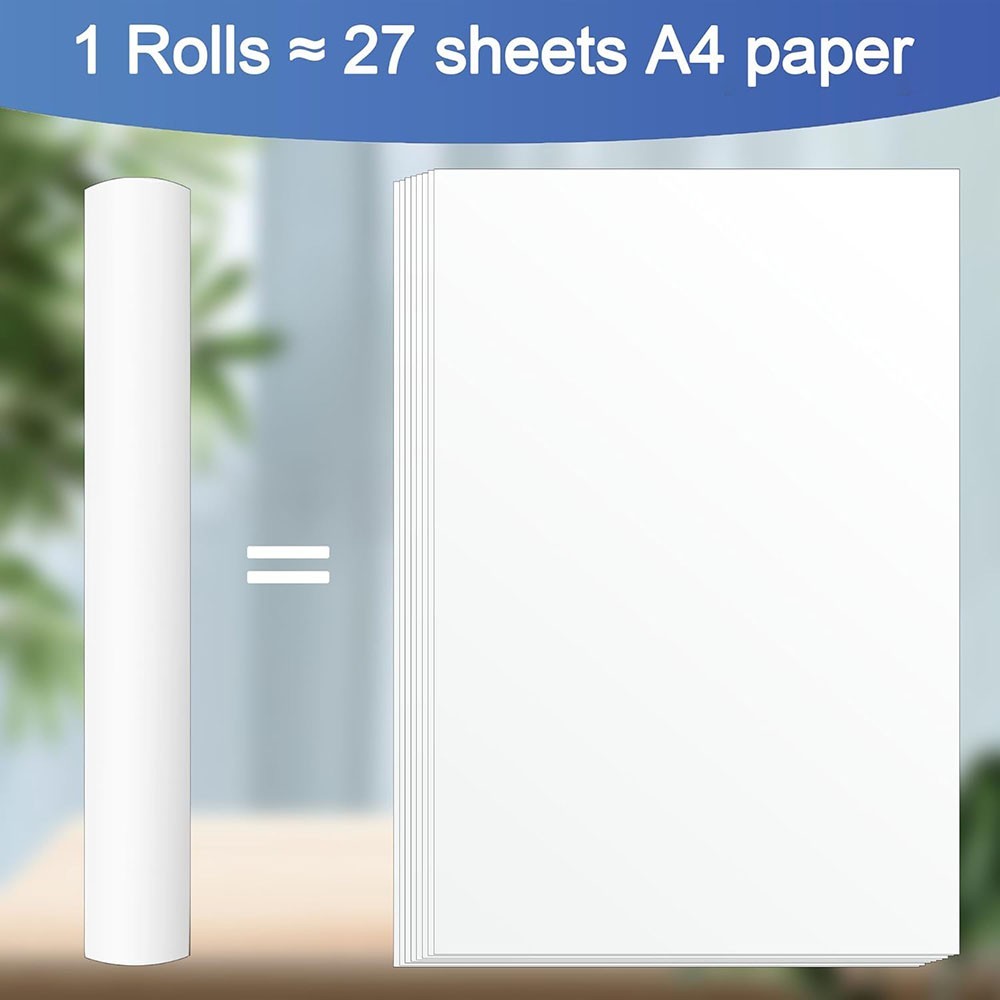 2 Rolls A4 Thermal Printer Paper 8.5×11″ for M08F M832 M834 Portable Printer US