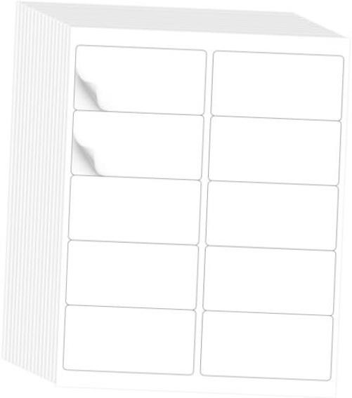 2″ x 4″ Label Stickers – Printable White – 500 Sheets – Laser/Inkjet Printing