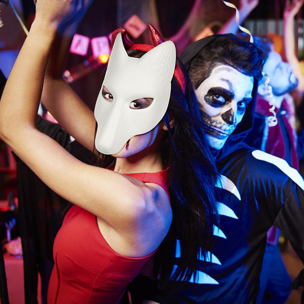 3 Pcs Fox Mask Costume Halloween Cosplay Masquerade Decorate Diy Masks