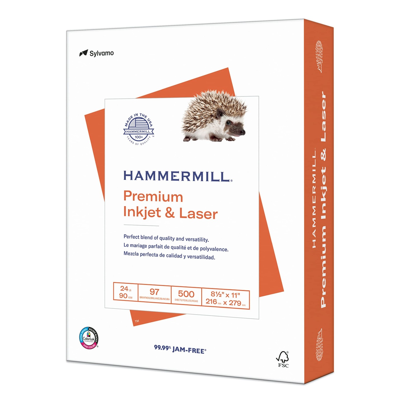 Printer Paper Premium Inkjet & Laser Paper 24 Lb 8.5 x 11 1 Ream 500 Sheets New
