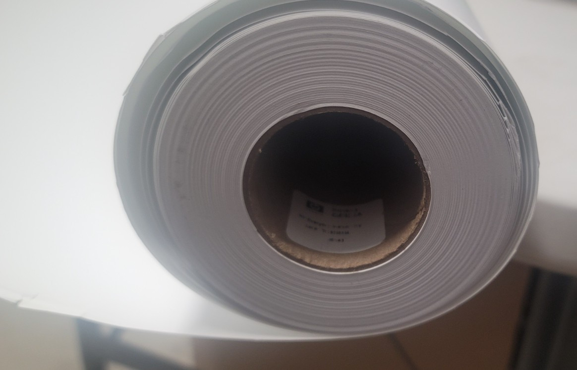 HP Everyday Pigment Ink Photo Paper Roll,9.1 mil,42″ x 100′, Satin White- Q8922A