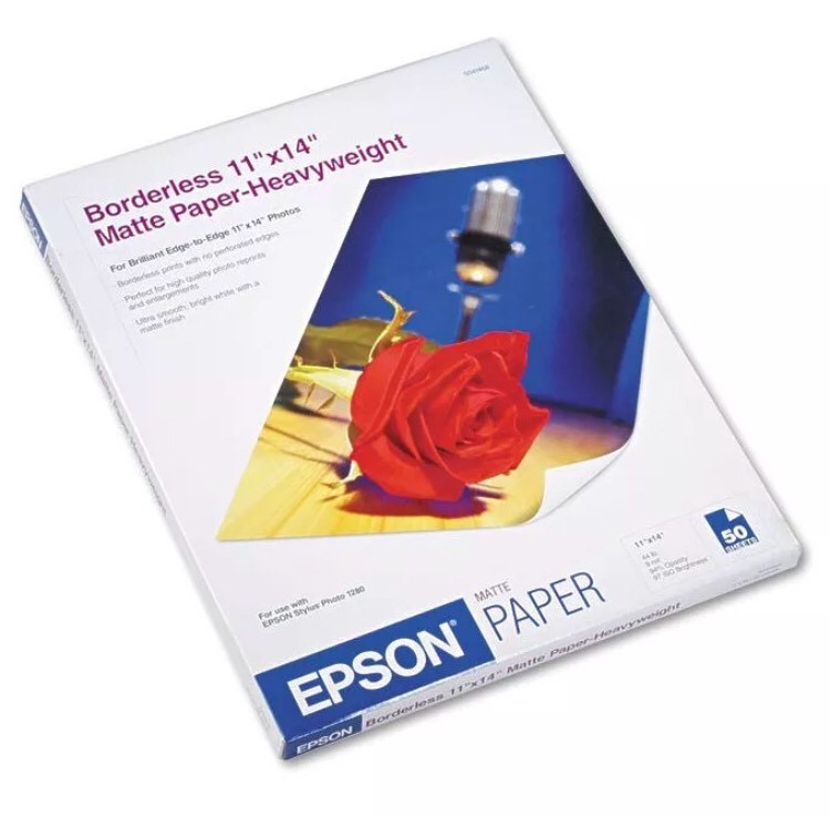 Epson Premium Matte Presentation Paper, 45 lbs, 11 x 14, 50 SheetsPer Pack – …