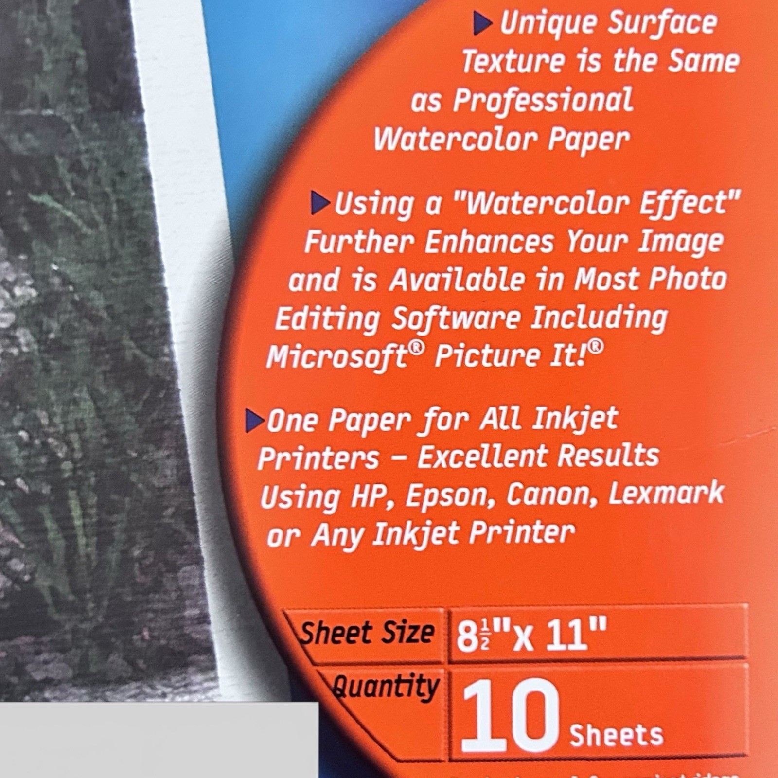 2 PKS Burlington 8.5×11 Fine Art Inkjet Papers CANVAS & WATERCOLOR 16 Sheets New