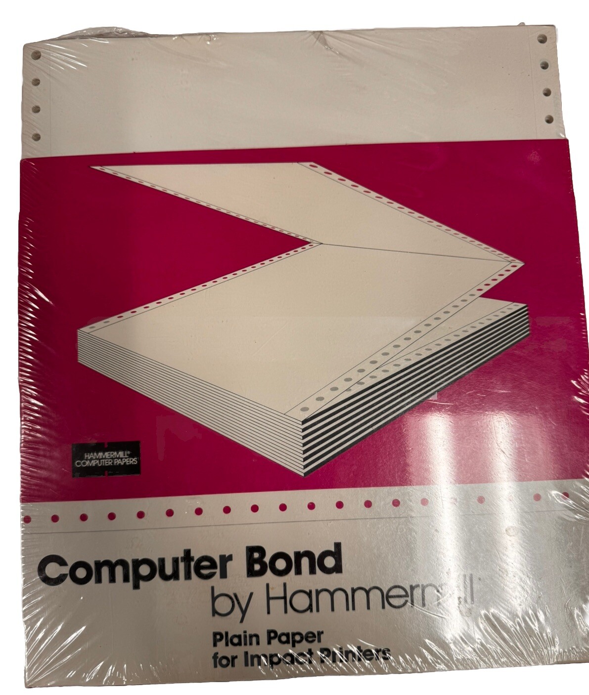 Hammermill Bond Continuous Feed Fanfold 9.5×11 Plain Paper for Impact Printers