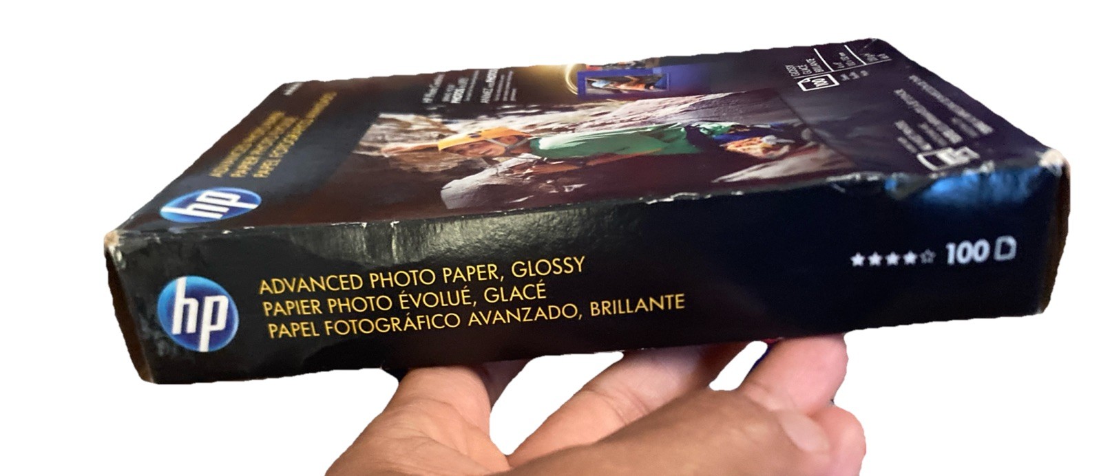 HP Advanced Glossy Inkjet Photo Paper 96 Sheets Of 100 4”x6″ Open Box, Open Bag
