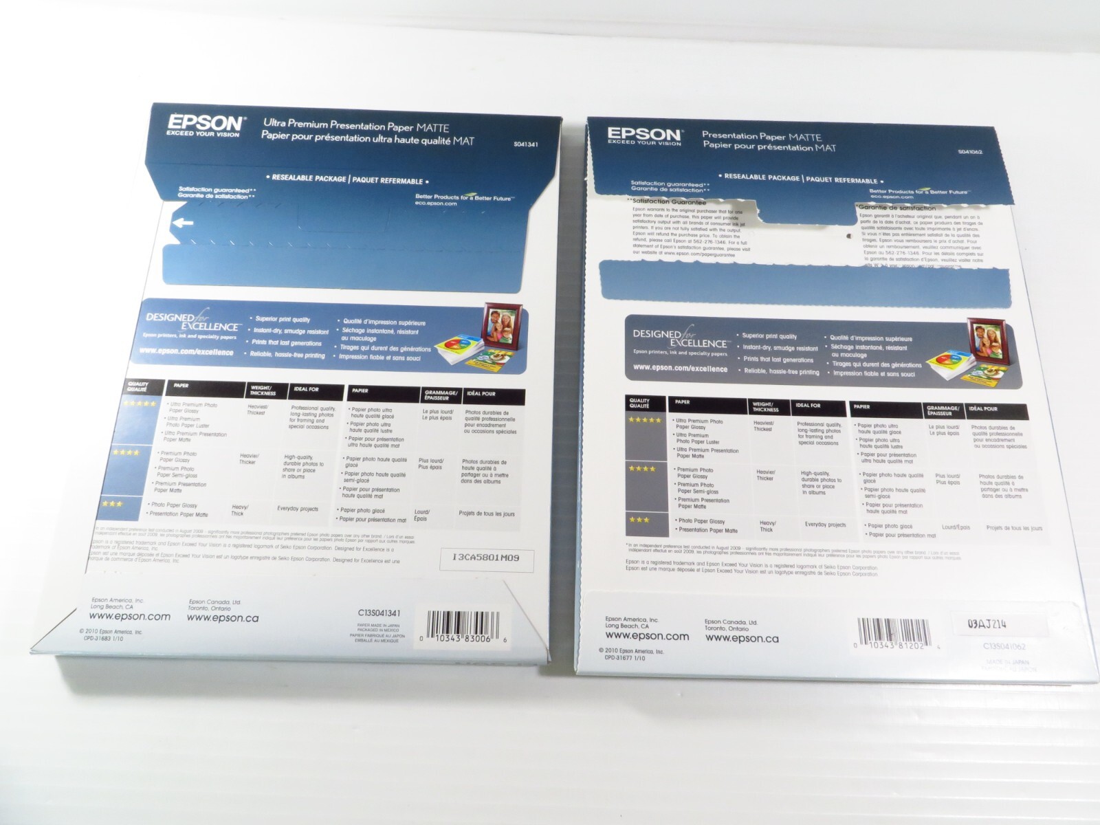 Epson Ultra Premium Presentation Paper Matte, 8.5″ x 11″, 50 sheets + Bonus