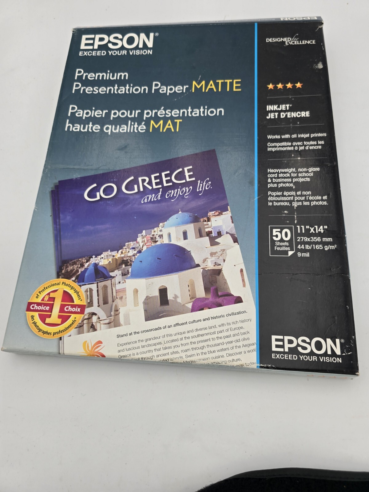 Epson Premium Presentation Paper Matte 50 pgs. works w/ALL ink jet printers NEW