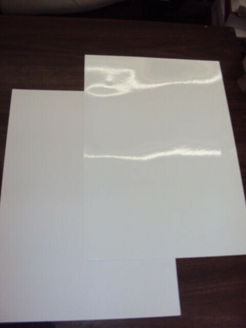 *4 BLANK White Sheets Window Static Cling Decal Vinyl Film 8.5″ x 11″ Waterproof