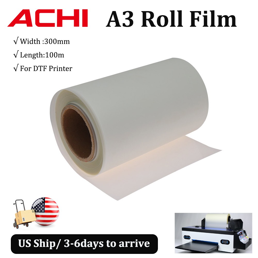 100m Roll Film DTF Transfer Film For Direct Transfer A3 DTF Printer Roll US