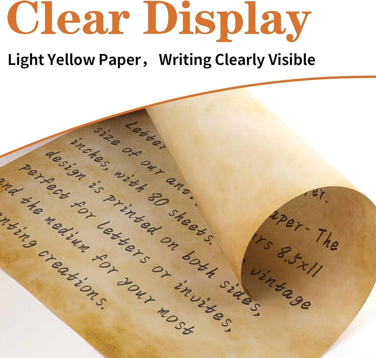 Classic Antique Stationery – 80 Sheets Aged Printer Paper for Creative Invites