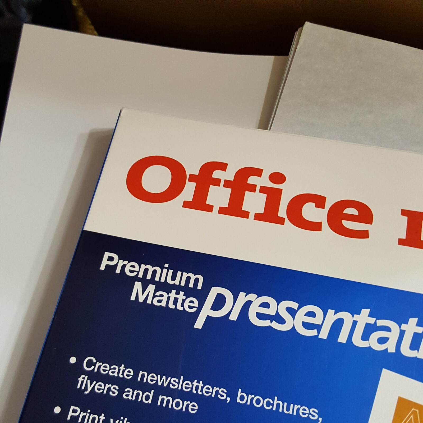 Office Depot Brand Premium Matte Inkjet Presentation Paper + Thicker loose paper