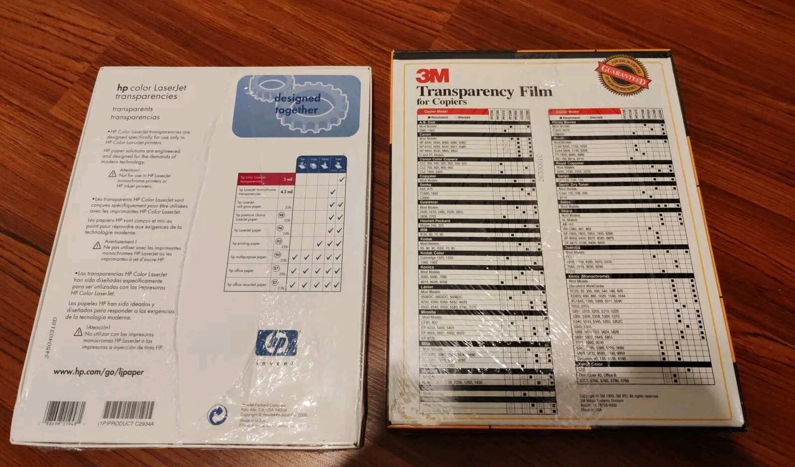 3M HP Transparency Film for Laser Printers and Copiers 150 Sheets, 8.5 x 11