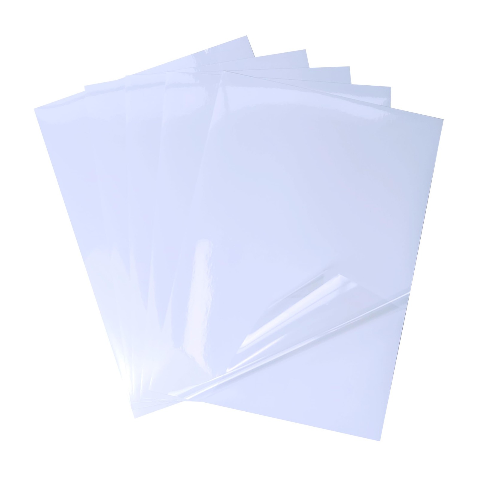 25 Sheets 100% Clear Vinyl Waterproof Sticker Paper Only for Laser Printers A…