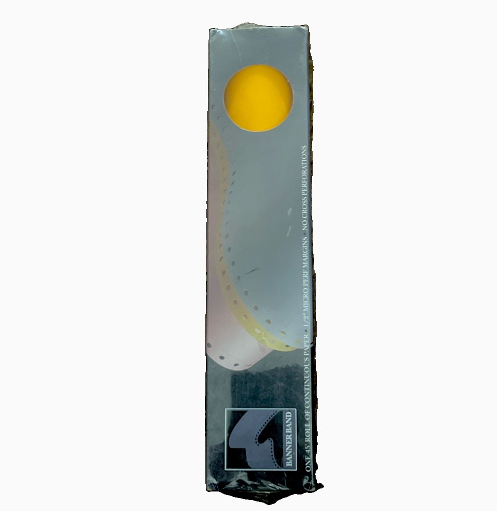Banner Band -Neon Orange 45′ Foot Roll Continuous Paper.For Banners,Signs & More