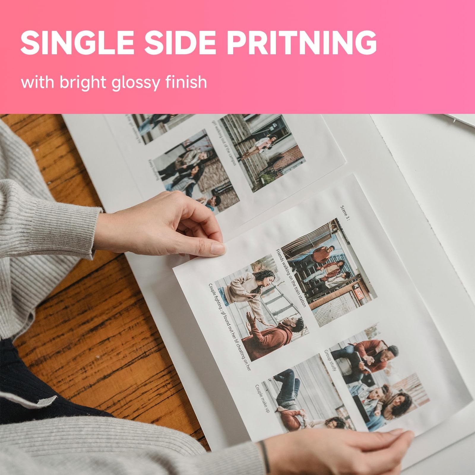 100 Sheets Glossy Inkjet Photo Paper 13X19 Inch 48lb 180GSM Professional