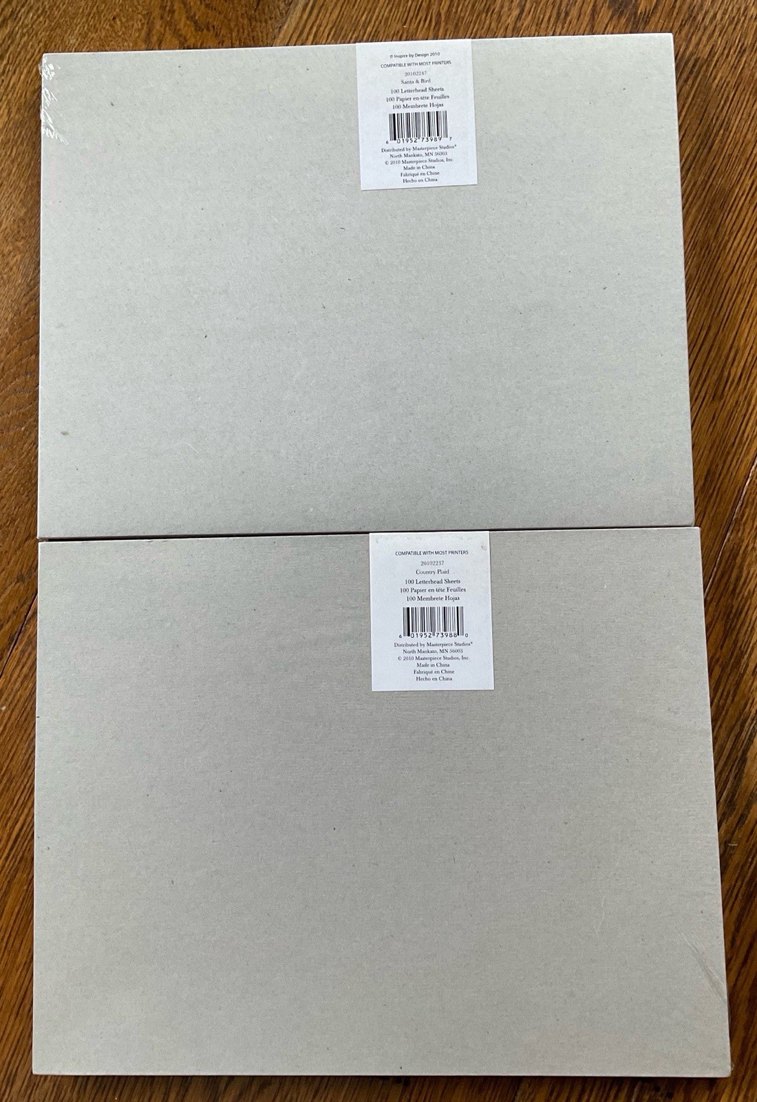 Letterhead Holiday Printer Paper Set of 2 100 Pages New Sealed