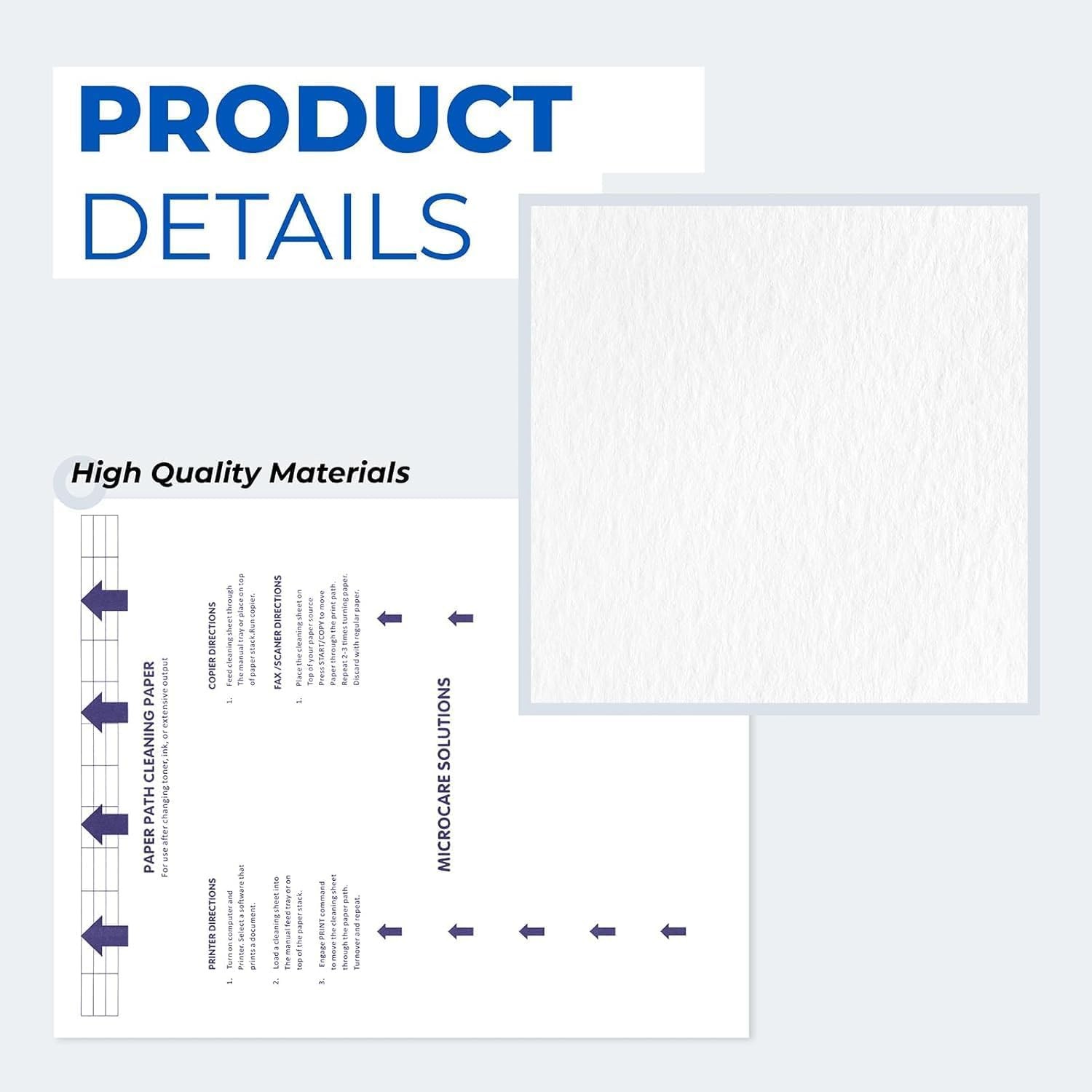 Original Printer Cleaning Sheets – Reliable Solution for Cleaning Rollers & F…