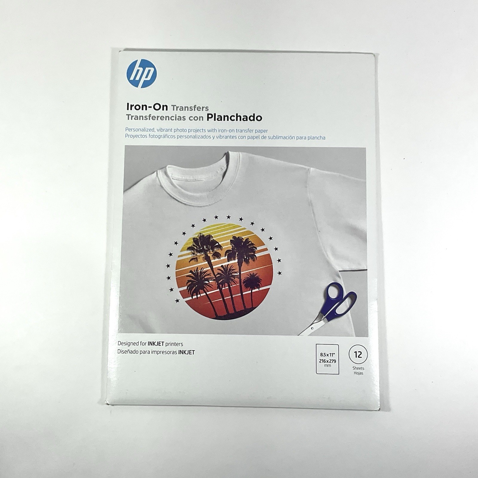 HP Iron-On Transfer Paper 12 Sheets INKJET (8.5″ x 11″) C6049A SEALED