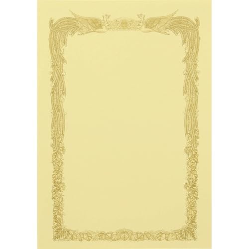 King Corporation Certificate Paper for Multi-Printers A4 Vertical Cream 100