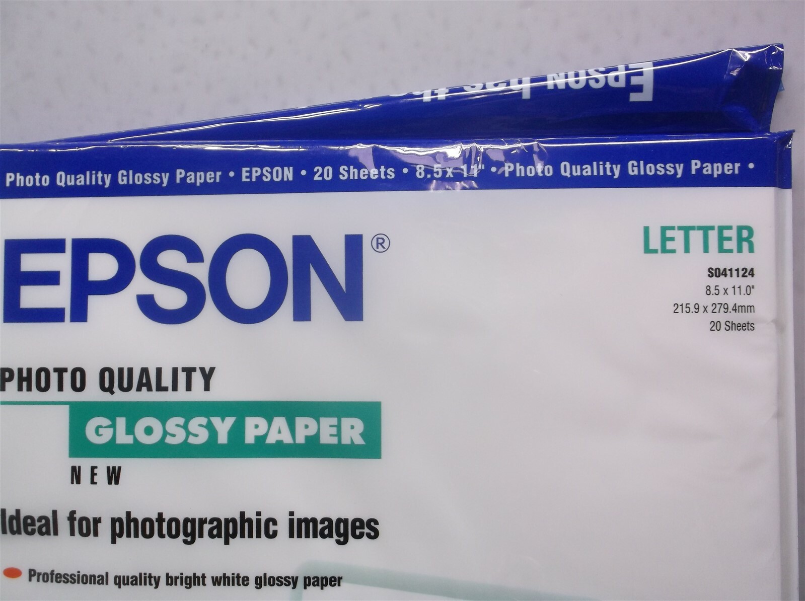 20+ sheets Epson photo quality glossy paper