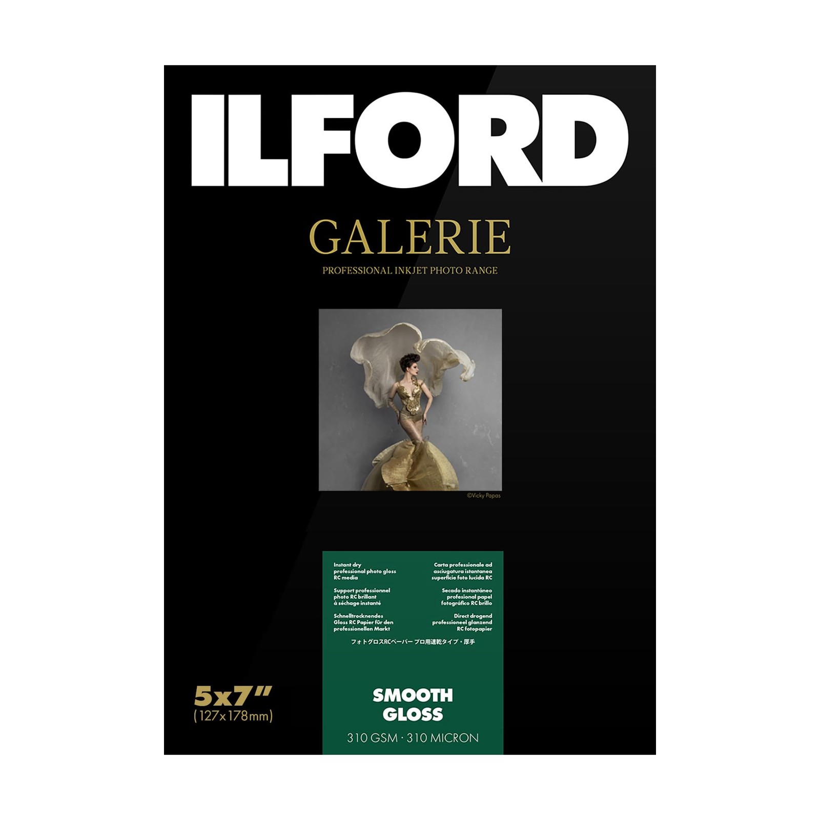 Ilford GALERIE Prestige Smooth Glossy Paper 5×7 100 Sheets 310gsm