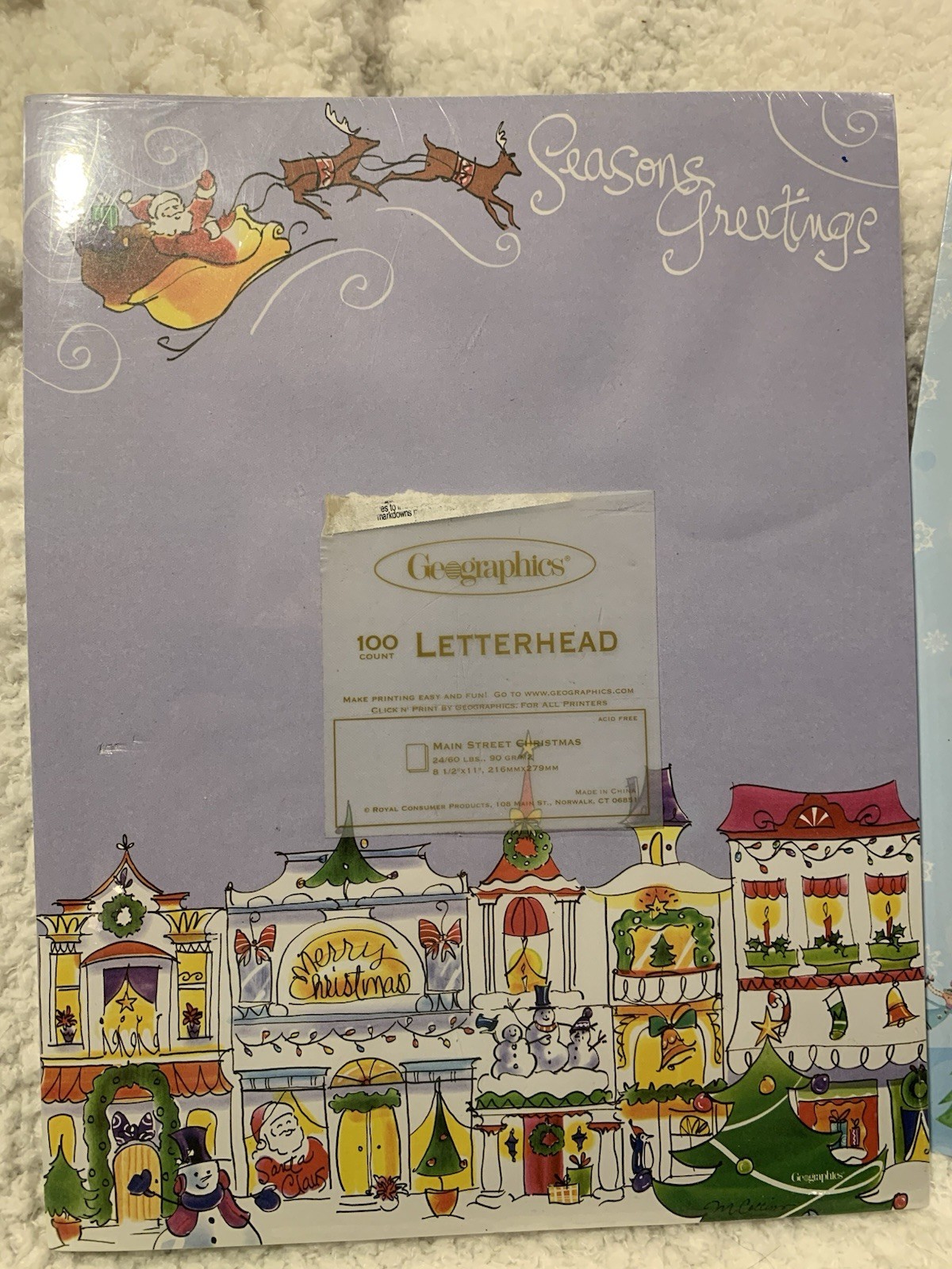 COMPUTER PRINTER LETTER STATIONARY Christmas Holiday 8.5×11 – 145 ct