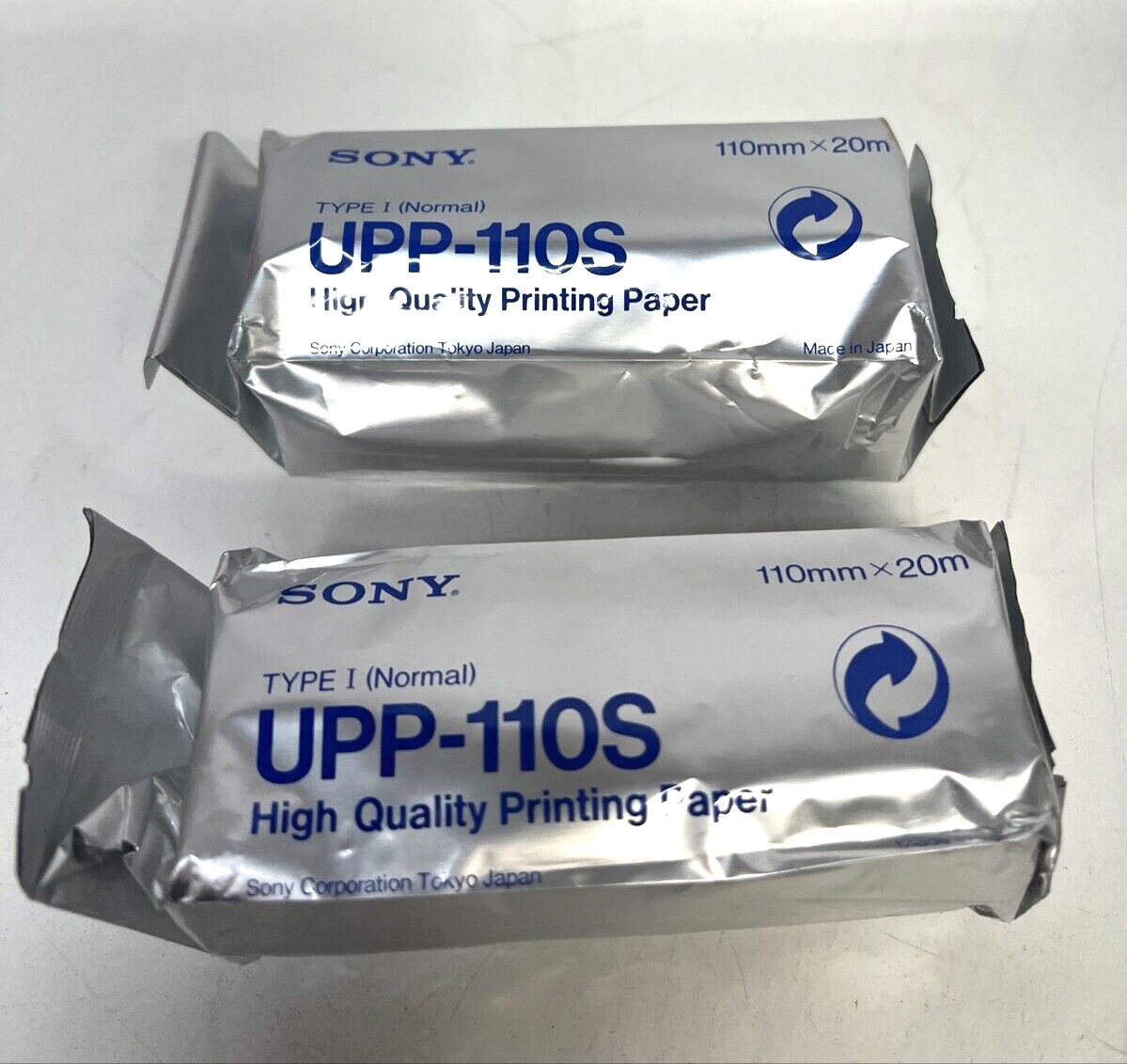 Genuine Sony UPP-110S Thermal Print Media Paper 1 Roll 110m X 20m (2 Rolls)