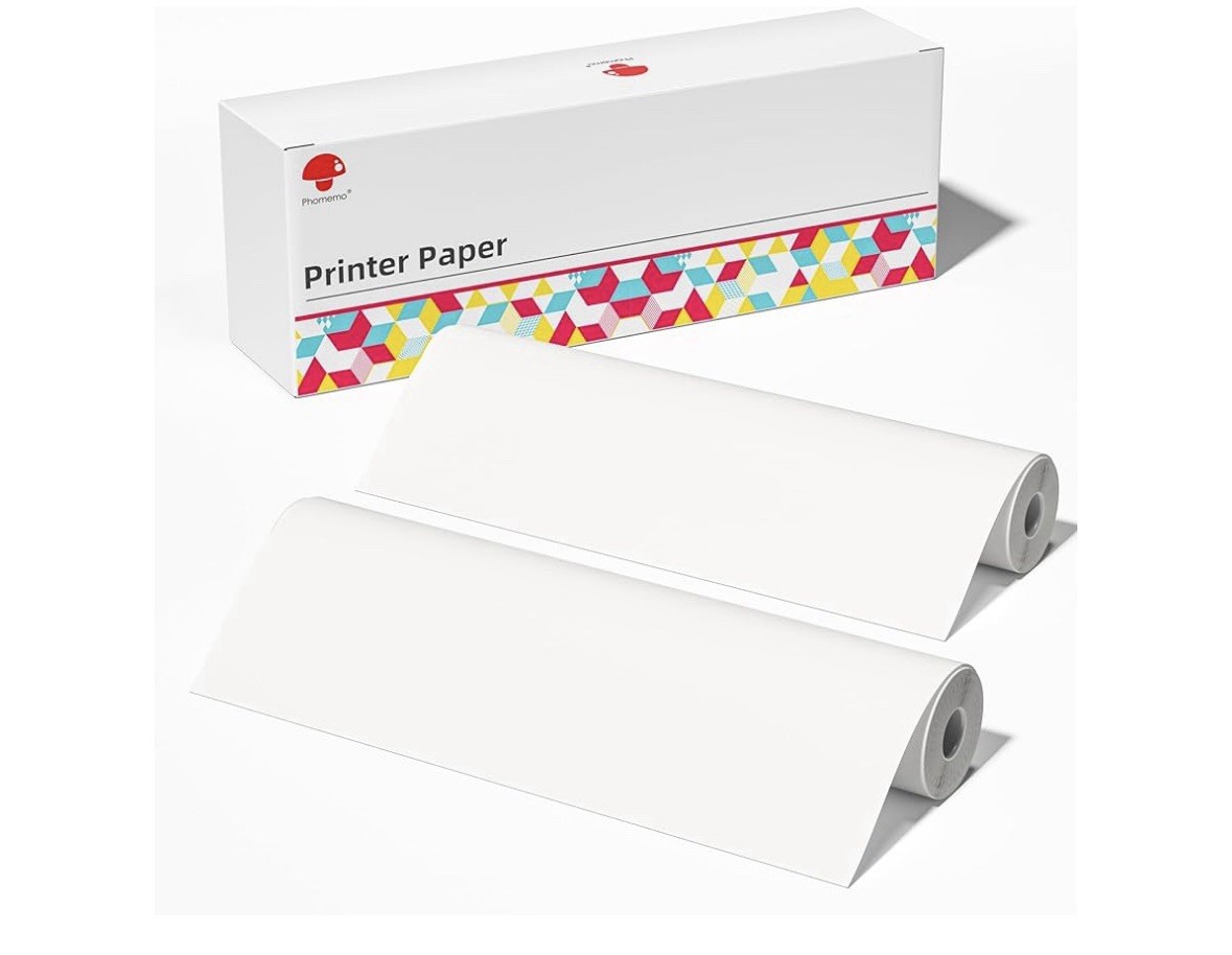 2 Rolls Phomemo Thermal Paper 8.5’’ x 11’’ US Letter Size, Advance. Thermal.