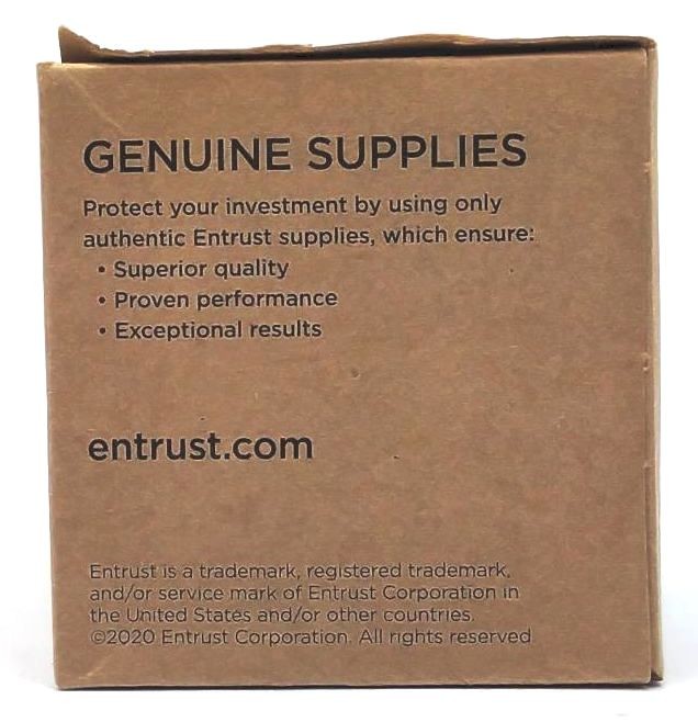 Entrust Sigma DS4 Monochrome Ribbon Cartridge Silver Metallic 525900-014 Genuine