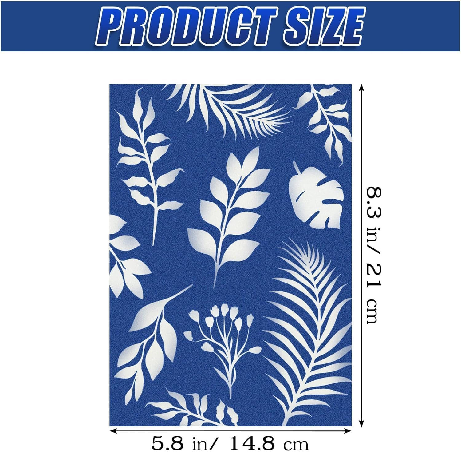 20 PCS Cyanotype Sun Print Kit, A5 Sensitive Solar Art Paper Kit with 20 Pcs Lea