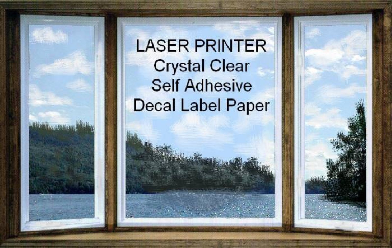 LASER CLEAR GLOSSY – Water Resistant Adhesive Decal Paper – 11×17 – 10 Sheets
