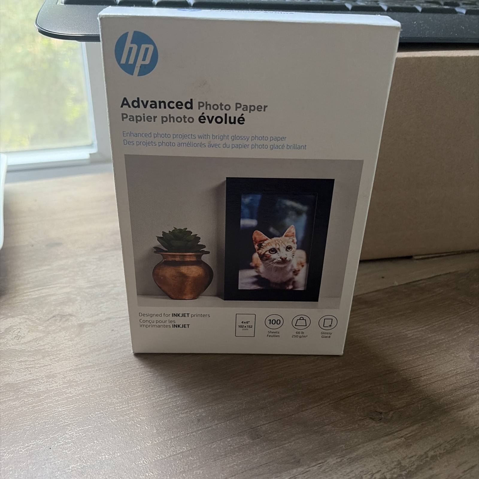 Hewlett Packard Q6638A 4 x 6 inch Glossy Printer Paper – 100 Sheets