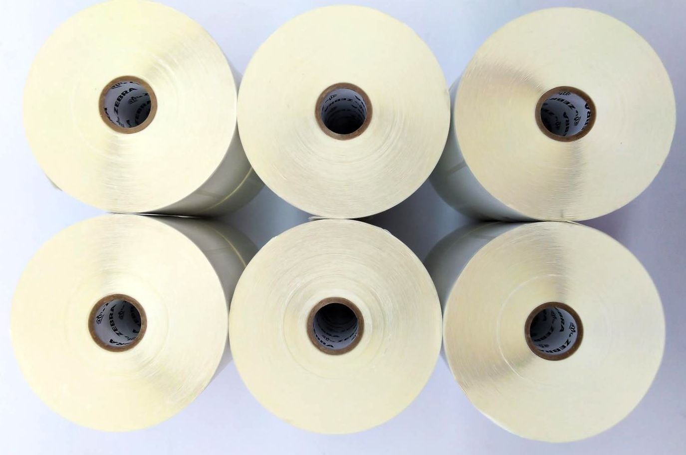 Zebra Thermal Transfer Labels 3″ x 3″ Adhesive White 95497 Genuine – 12 Rolls