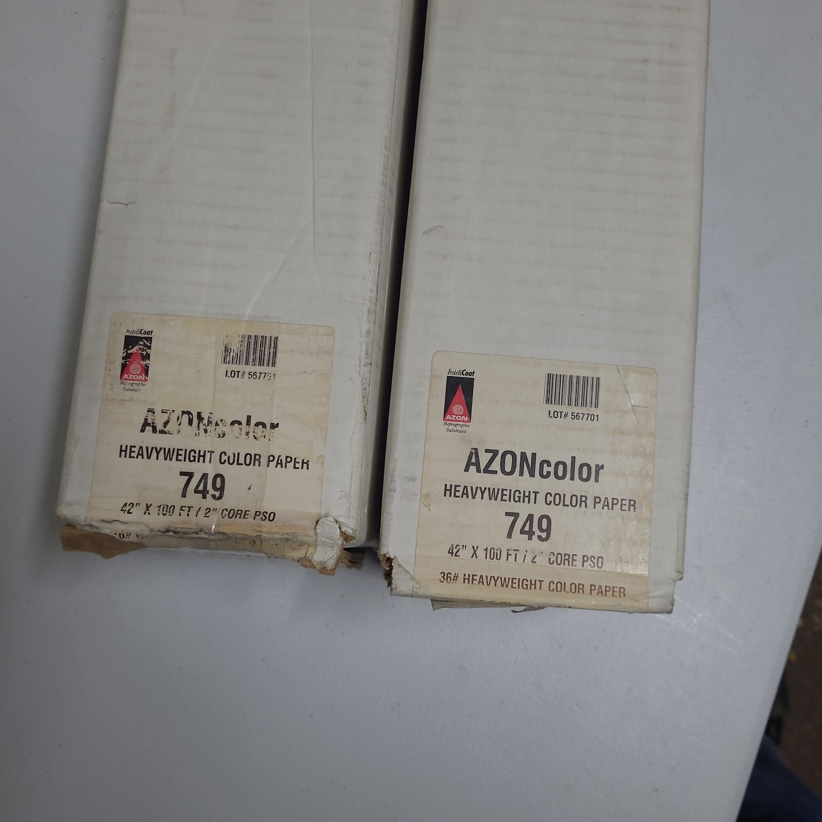 AZONcolor Heavyweight Color Paper 749 42″ x 100′ 2″ Core 36# (2 Rolls)