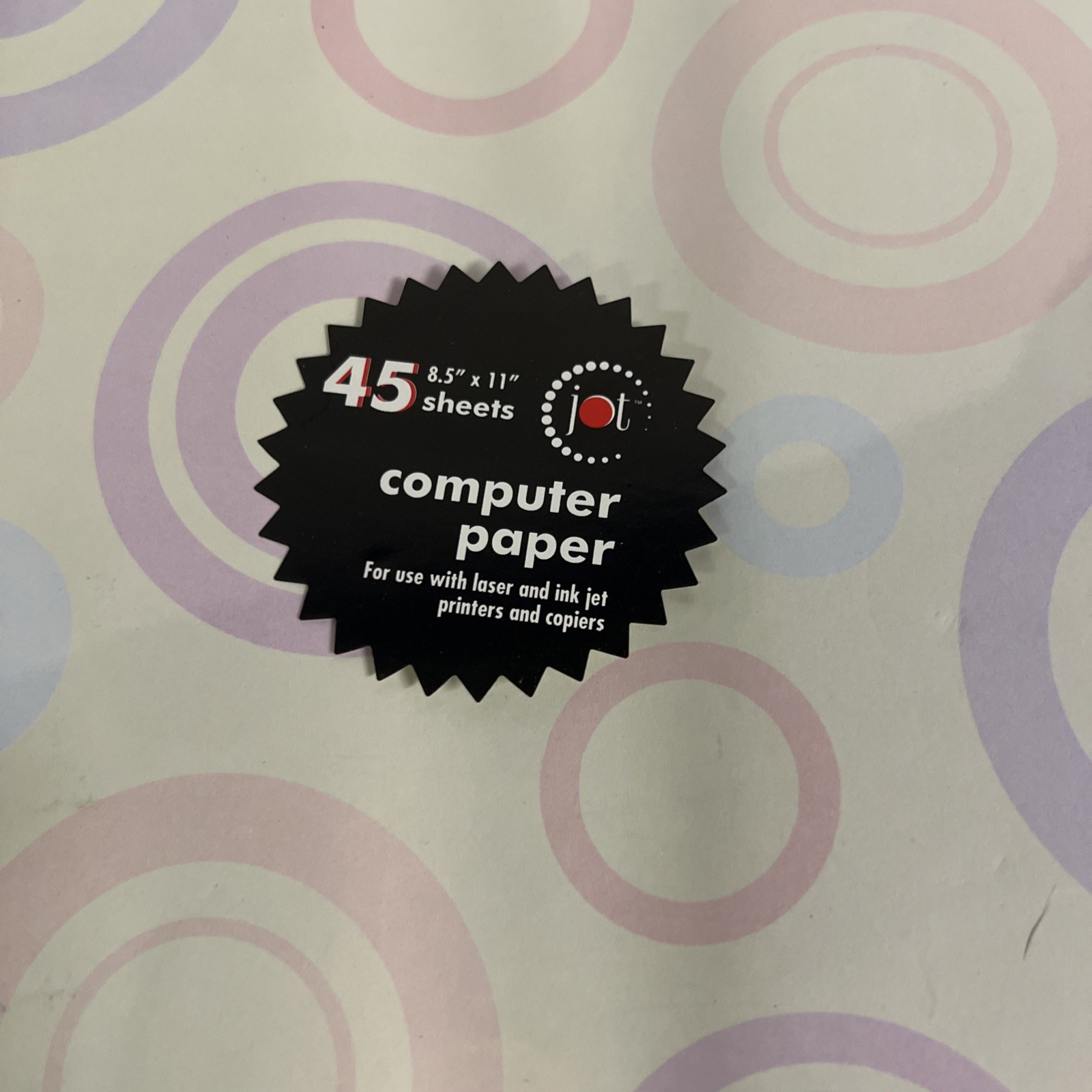 3 Packs Graphic Computer Paper Jot Retro Design 45 Pages Each Christmas 50 Sheet