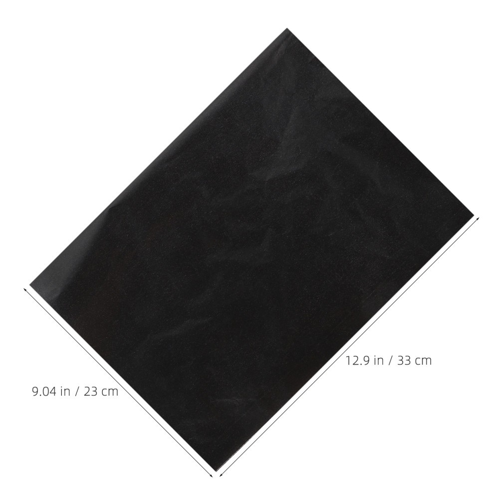 50Pcs Sturdy Black Tracing Paper for DIY Art with Clear Line Transfer Feature