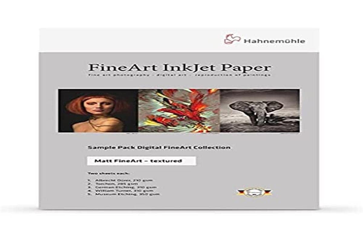 10640304 Digital FineArt Sample Pack, Textured, Matte Textured, 210 x 297 mm,