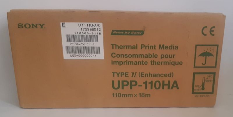 Sony UPP-110HA Thermal Transfer Paper Type IV 110mmx18 UP 890 MD 5 Rolls