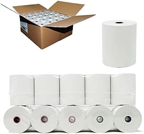 (50 Rolls – 48 GSM) 3 1/8 x 200 Thermal Paper Receipt (Actual white